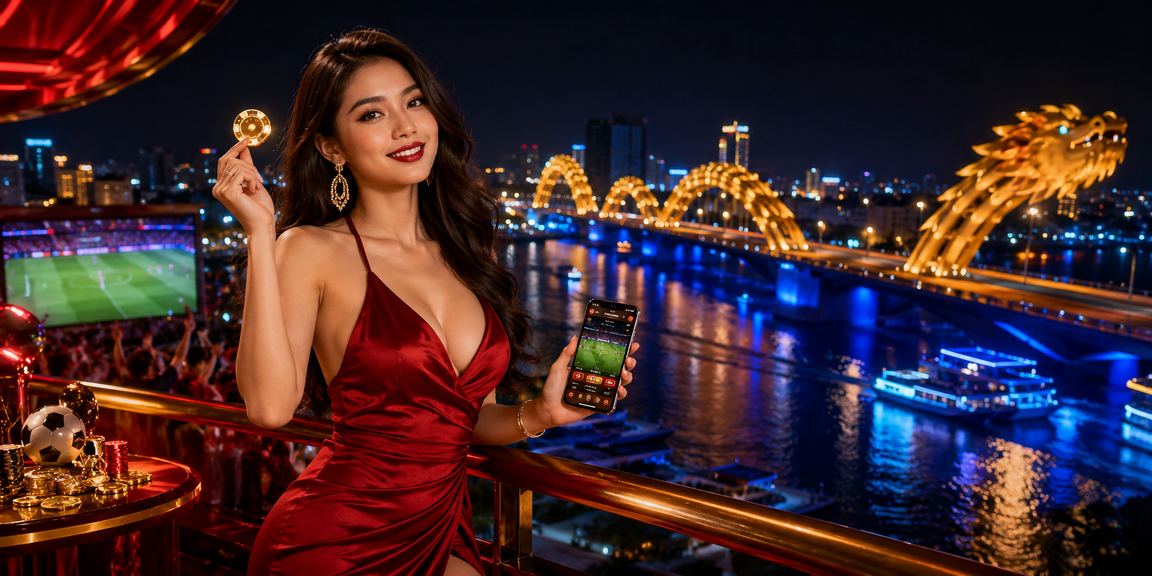 Người dùng tại Đà Nẵng sử dụng điện thoại để xem kèo thể thao và đặt cược trực tuyến