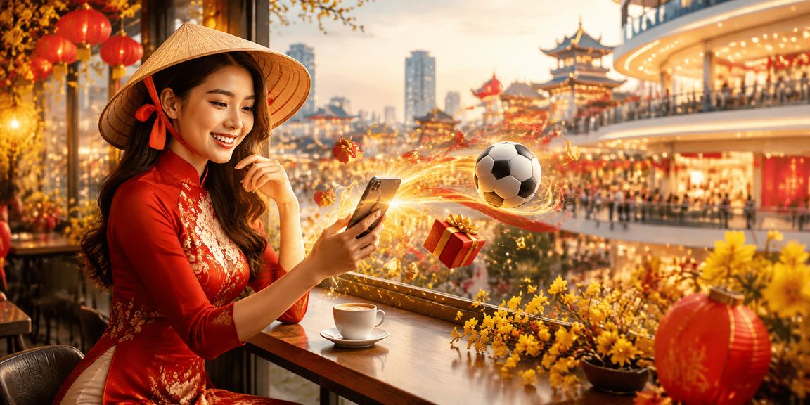 Người hâm mộ bóng đá Hà Nội đội nón lá theo dõi trận đấu và kiểm tra kèo cược trên điện thoại